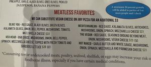 Meatless Options  at Bunzy's & Booze in Colorado Springs