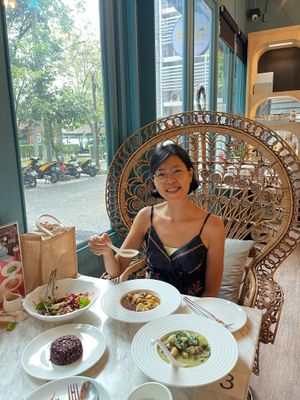 I love this big chair at Tonklar Facai - Mahidol Salaya in Nakhon Pathom
