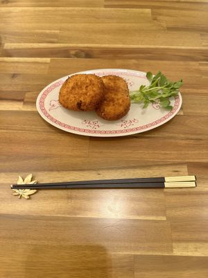 Croquettes  at Uno Yukiko - Gion Soy Milk Ramen - ぎをん豆乳らーめん うのゆきこ in Kyoto