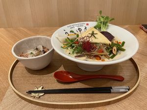 Spicy soy milk ramen at Uno Yukiko - Gion Soy Milk Ramen - ぎをん豆乳らーめん うのゆきこ in Kyoto