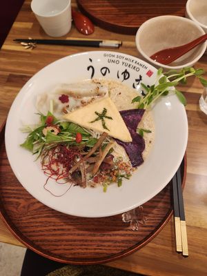 Hana ramen at Uno Yukiko - Gion Soy Milk Ramen - ぎをん豆乳らーめん うのゆきこ in Kyoto
