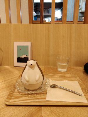 Macha icecream bowl! at Uno Yukiko - Gion Soy Milk Ramen - ぎをん豆乳らーめん うのゆきこ in Kyoto