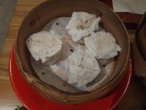 Soy meat dumplings at Uno Yukiko - Gion Soy Milk Ramen - ぎをん豆乳らーめん うのゆきこ in Kyoto