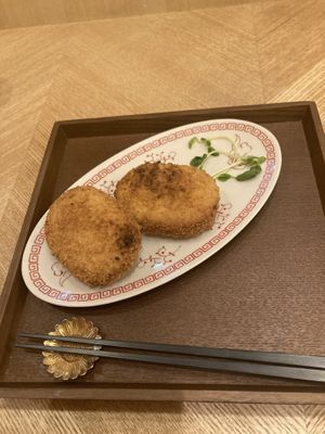 Croquettes   at Uno Yukiko - Gion Soy Milk Ramen - ぎをん豆乳らーめん うのゆきこ in Kyoto