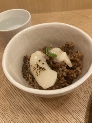 Rice and cheese  at Uno Yukiko - Gion Soy Milk Ramen - ぎをん豆乳らーめん うのゆきこ in Kyoto
