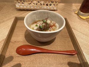Gyozas   at Uno Yukiko - Gion Soy Milk Ramen - ぎをん豆乳らーめん うのゆきこ in Kyoto