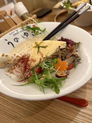 Uno you makes me happy 🫶  at Uno Yukiko - Gion Soy Milk Ramen - ぎをん豆乳らーめん うのゆきこ in Kyoto