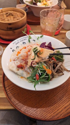 Gekki ramen! With added chili oil at Uno Yukiko - Gion Soy Milk Ramen - ぎをん豆乳らーめん うのゆきこ in Kyoto