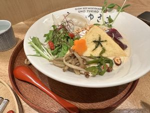 豆乳ラーメン 花 soy milk ramen hana  at Uno Yukiko - Gion Soy Milk Ramen - ぎをん豆乳らーめん うのゆきこ in Kyoto