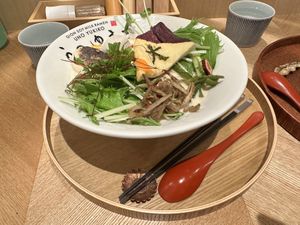 五葷抜きラーメン 雪月 oriental vegan halal friendly soymilk ramen yuki zuki  at Uno Yukiko - Gion Soy Milk Ramen - ぎをん豆乳らーめん うのゆきこ in Kyoto