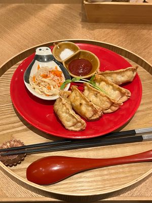 Dumplings at Uno Yukiko - Gion Soy Milk Ramen - ぎをん豆乳らーめん うのゆきこ in Kyoto