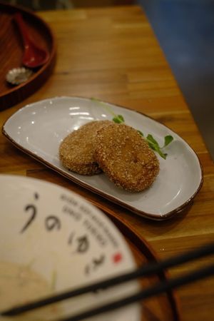 Croquetts at Uno Yukiko - Gion Soy Milk Ramen - ぎをん豆乳らーめん うのゆきこ in Kyoto