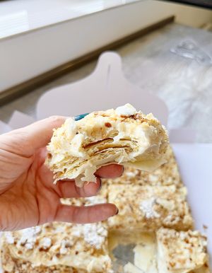 Vegan Napoleon cake. Soooo delicious!  at Vegan Yummies in Yerevan