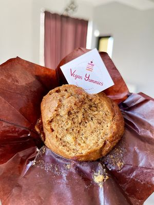 Vegan cupcake with raisins. Very soft and delicious! at Vegan Yummies in Yerevan