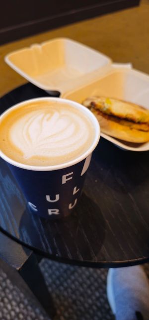  at Fulcrum Coffee in Seattle