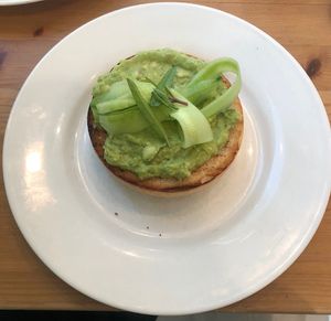 Halloumi bagel minus the halloumi  #Veganuary at Circle Cafe - Mangrove Village in Abu Dhabi