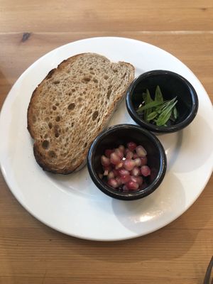 Zataar toast   at Circle Cafe - Mangrove Village in Abu Dhabi