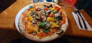 Pizza Antipasti at Salino Holzofenpizza in Bamberg