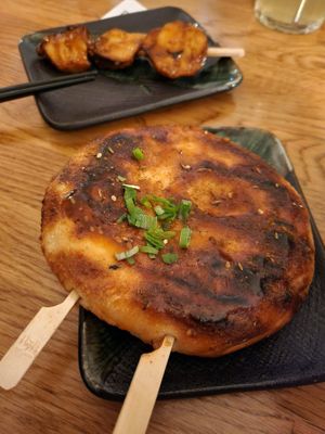 Brot und Austernpilzspieß  at Genki Bar & Restaurant in Essen