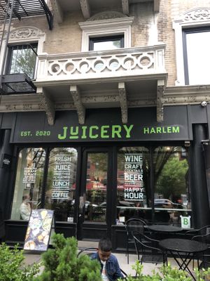 Front door   at Juicery Harlem in New York City