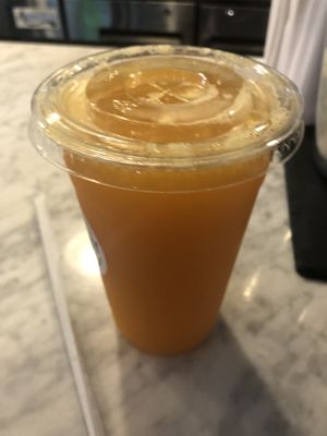 Orange juice   at Juicery Harlem in New York City