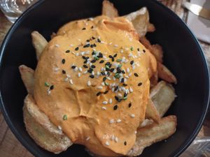 Patatas bravas at Favorito mi Lugar in Sevilla