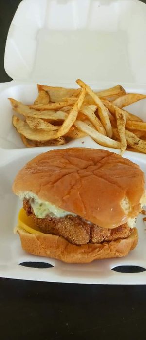 Fish filet combo  at Sofull Vegan in Hemet