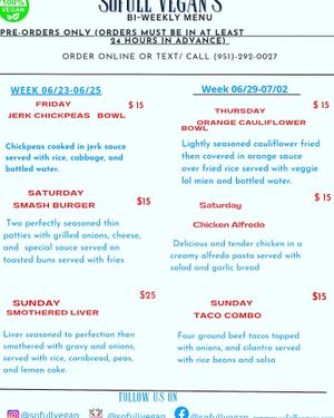  at Sofull Vegan in Hemet