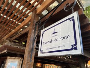 Sign  at Mercado Do Porto in Rio De Janeiro