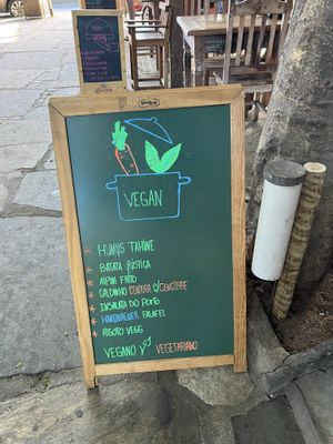 Some of the vegan dishes  at Mercado Do Porto in Rio De Janeiro