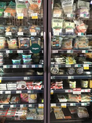 Vegan cheeses and meats at Whole Foods Market in Germantown