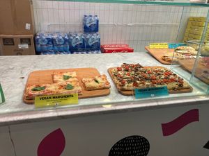 Vegan offerings at Unregular Pizza in New York City