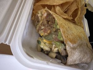 Twisted burrito   at Next Stop Vegan in Brooklyn