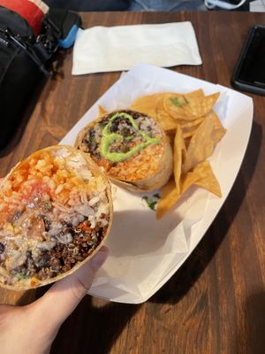 Burrito  at Next Stop Vegan in Brooklyn