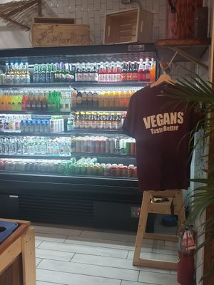 We do taste better. And the drink selections!! at Next Stop Vegan in Brooklyn