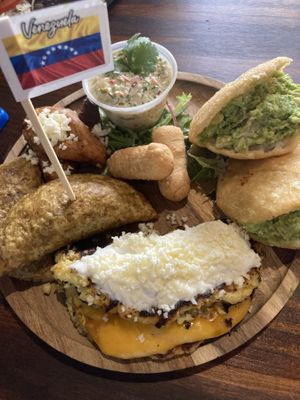 Venezuelan plate  at Next Stop Vegan in Brooklyn