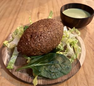 Quipe/kibbeh  at Next Stop Vegan in Brooklyn