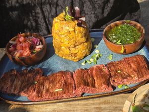 Churrasco Mofongo at Next Stop Vegan in Brooklyn