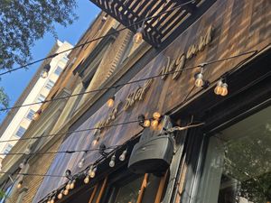 Outside at Next Stop Vegan in Brooklyn