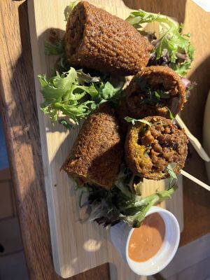 Alcapurrias  at NSV Creative Caribbean Kitchen in Brooklyn