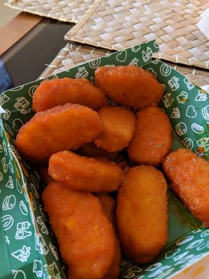Nuggets with buffalo sauce at Neat Burger - Dubai Mall in Dubai