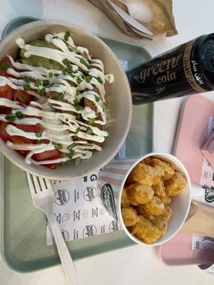 Fish bowl and tots   at Neat Burger - Dubai Mall in Dubai