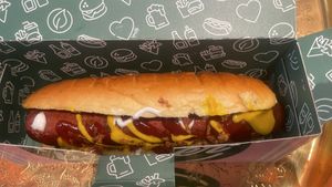 Classic vegan hotdog sandwich   at Neat Burger - Dubai Mall in Dubai