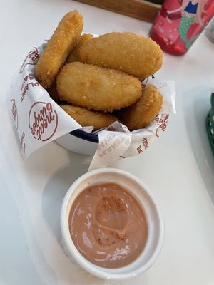 Nuggets with a ketchup mayo dip  at Neat Burger - Dubai Mall in Dubai
