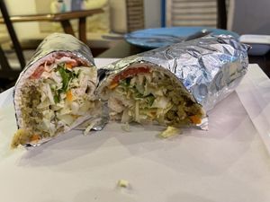 Falafel sandwich, 80 baht  at Rubai Restaurant in Pattaya