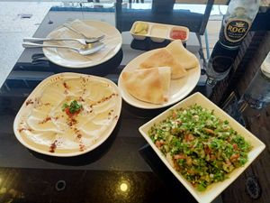 The sauces are vegan too! at Rubai Restaurant in Pattaya