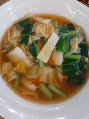 Bihun with gravy at Daily Green 吉祥素 - Hougang in Northeast Singapore