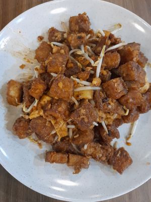 Carrot cake with Justegg at Daily Green 吉祥素 - Hougang in Northeast Singapore