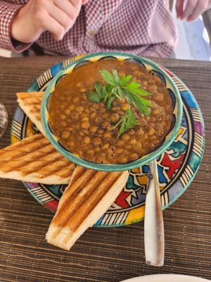Lentil soup (around 30DH) at Garden Coffee in Fes