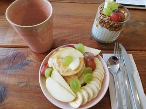 Mini Pancakes & Mini Granola #Veganuary at Viel-Leicht in Bremen